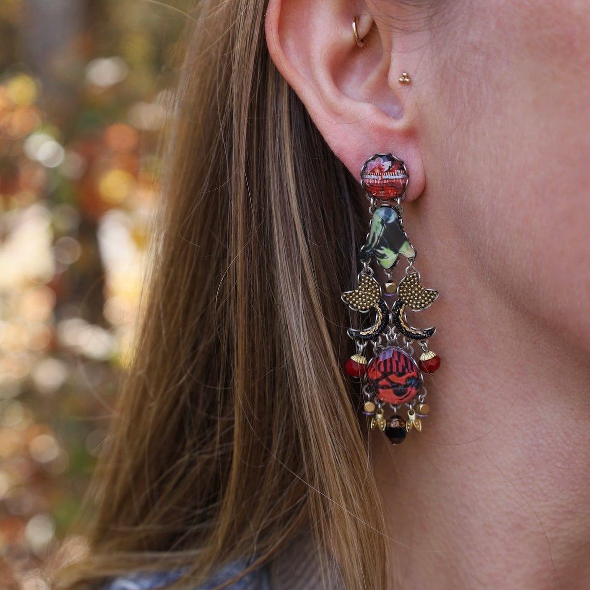 EAR-JM Oriental Hues Davina Earrings