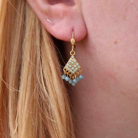 EAR-JM Pacific Opal Lace Fan Earrings