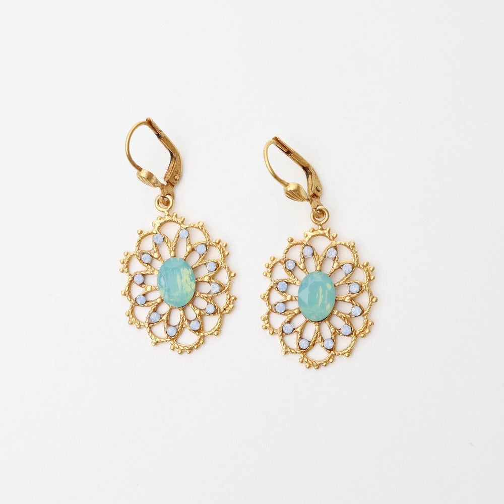 
                      
                        EAR-JM Pacific Opal Oval Filigree Earrings - Gold Plate
                      
                    