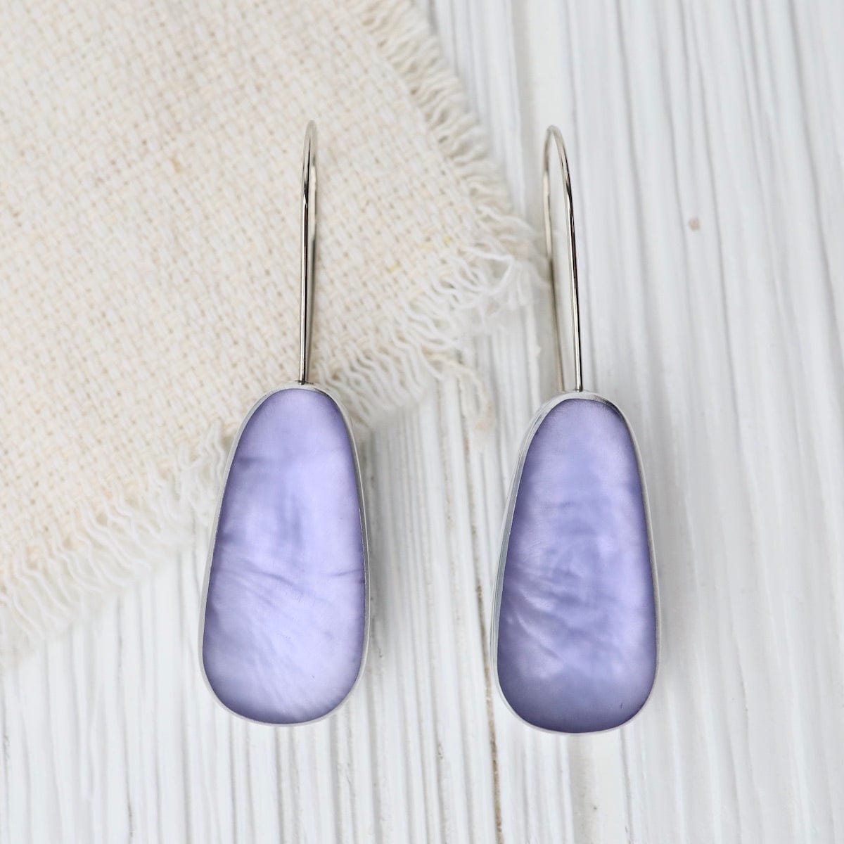 EAR-JM Periwinkle Oval Earrings