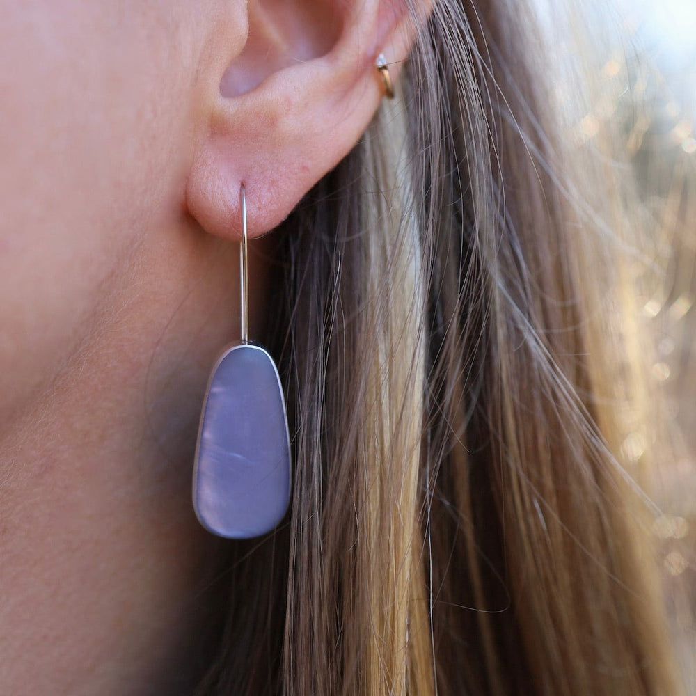 EAR-JM Periwinkle Oval Earrings