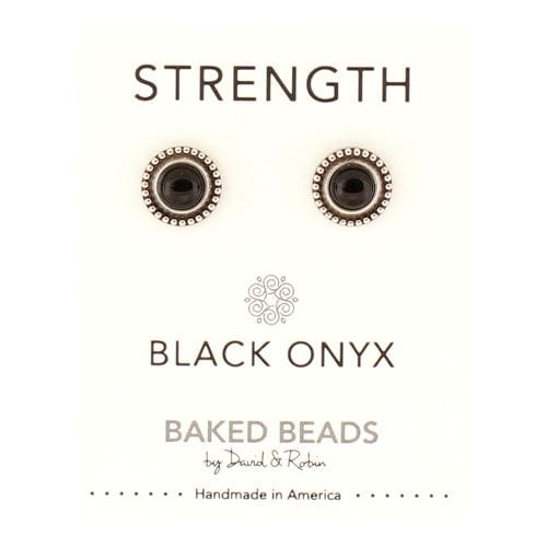 EAR-JM Power Stone Post - Strength/Black Onyx