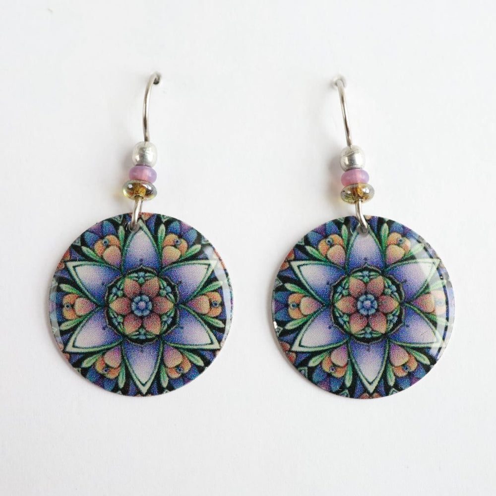 EAR-JM Purple Lotus Mandala Earring