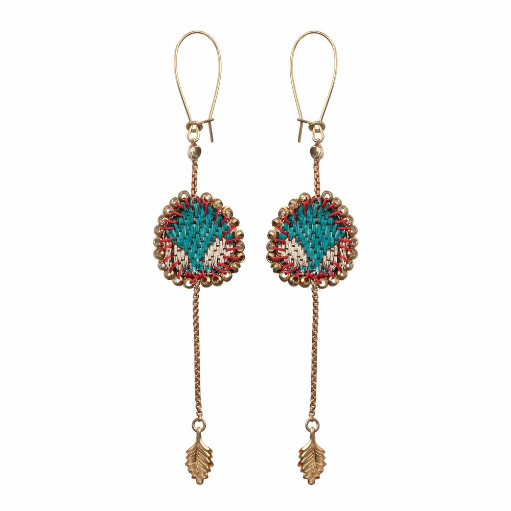 EAR-JM Queen of Sheba Saffron Earrings