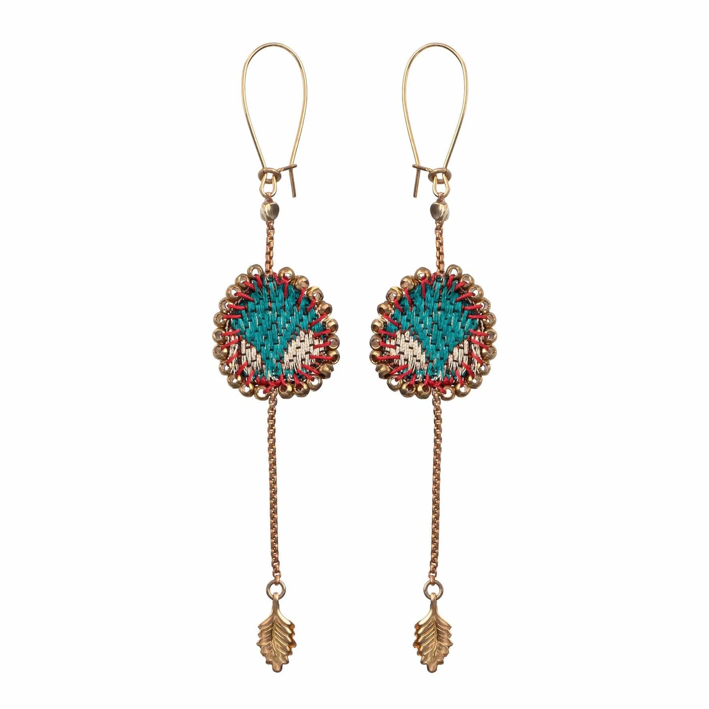 EAR-JM Queen of Sheba Saffron Earrings