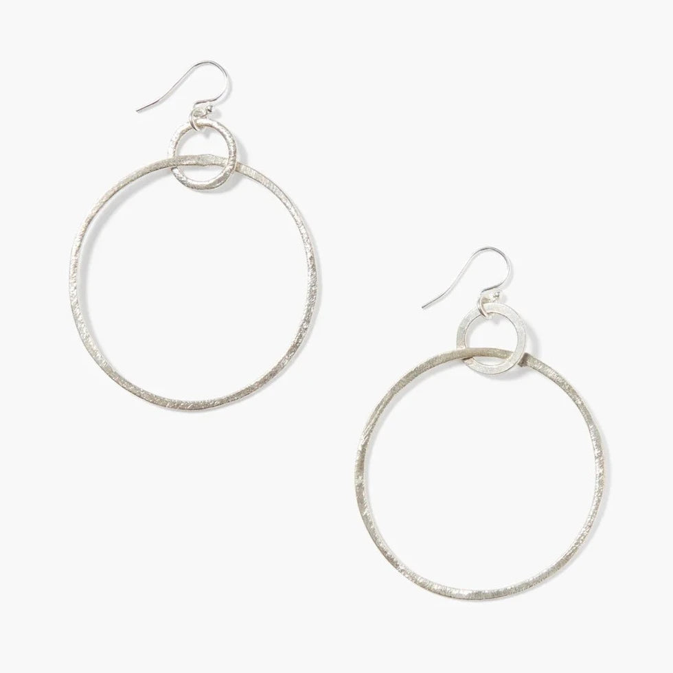 EAR-JM Rhiannon Hoop Earrings Silver