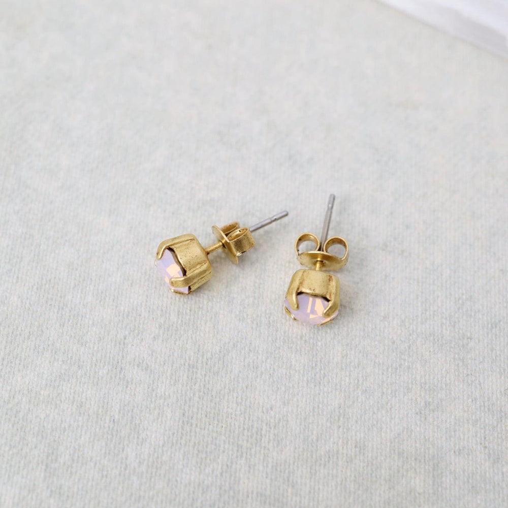 
                  
                    EAR-JM Round Dusty Pink Post Earring- Gold Plate
                  
                