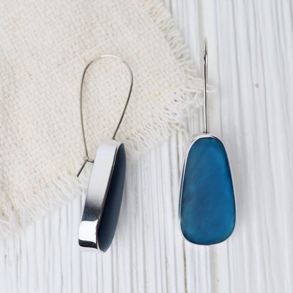 
                  
                    EAR-JM Sea Blue Oval Earrings
                  
                