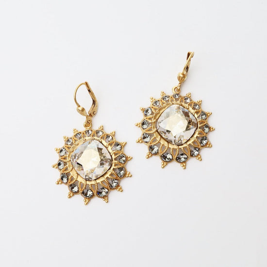 Crystal hot sale starburst earrings