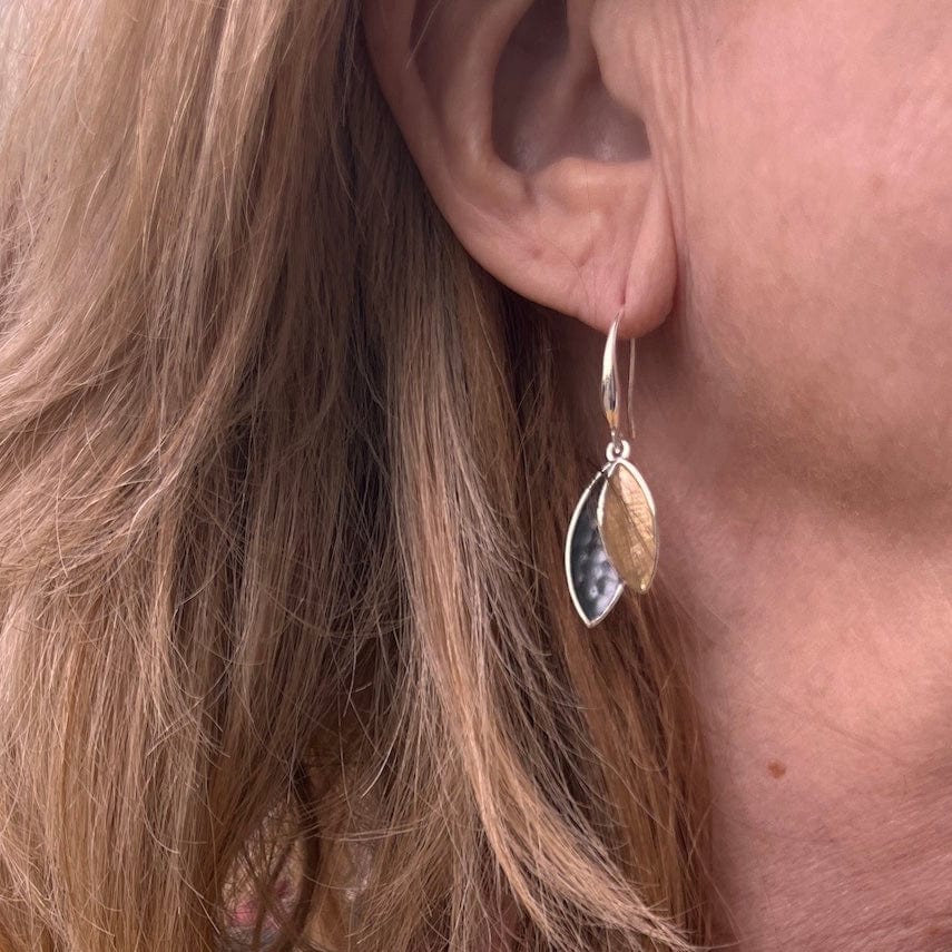 EAR-JM Silver Shades Multi Lily Earrings
