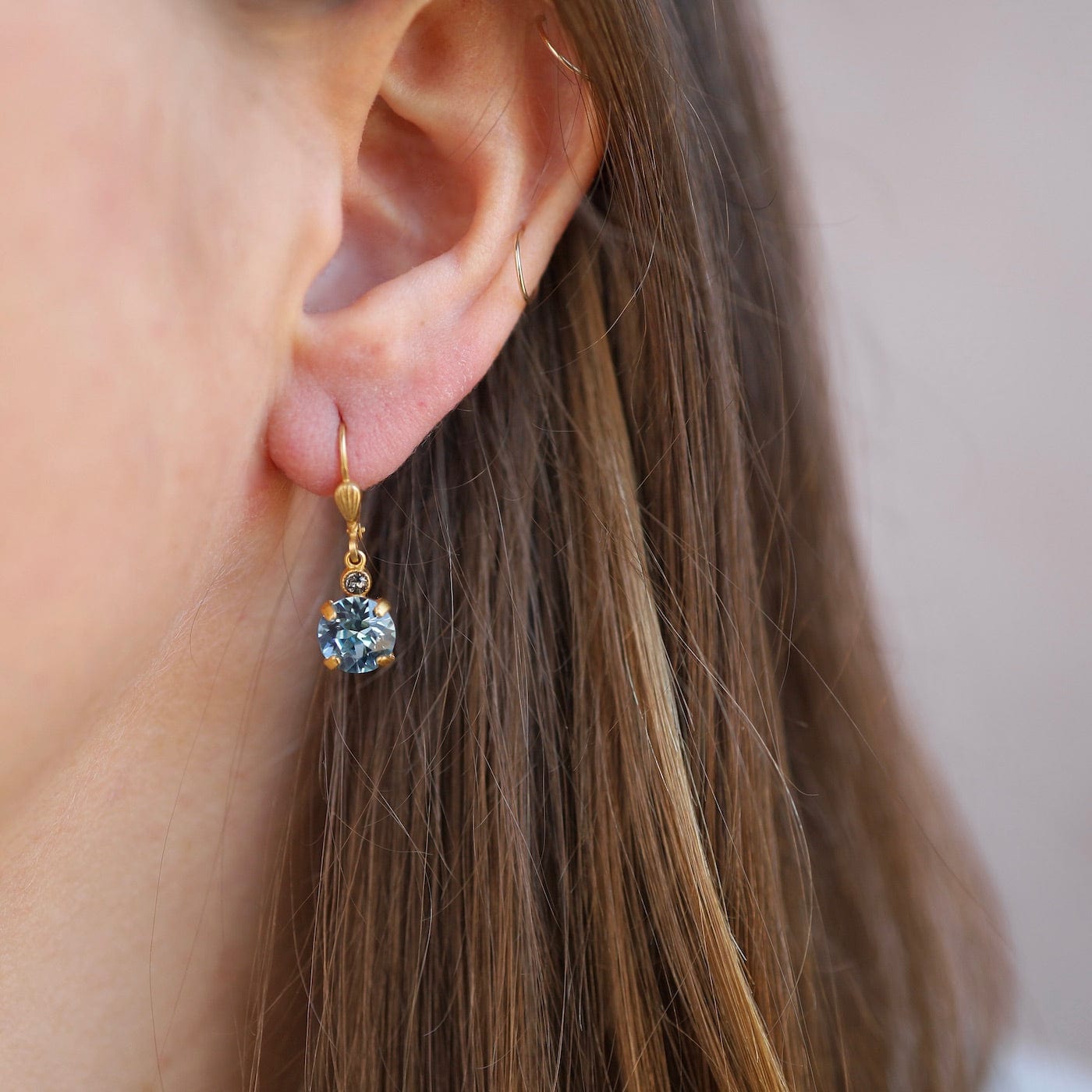 EAR-JM Small Aqua Drop Earring