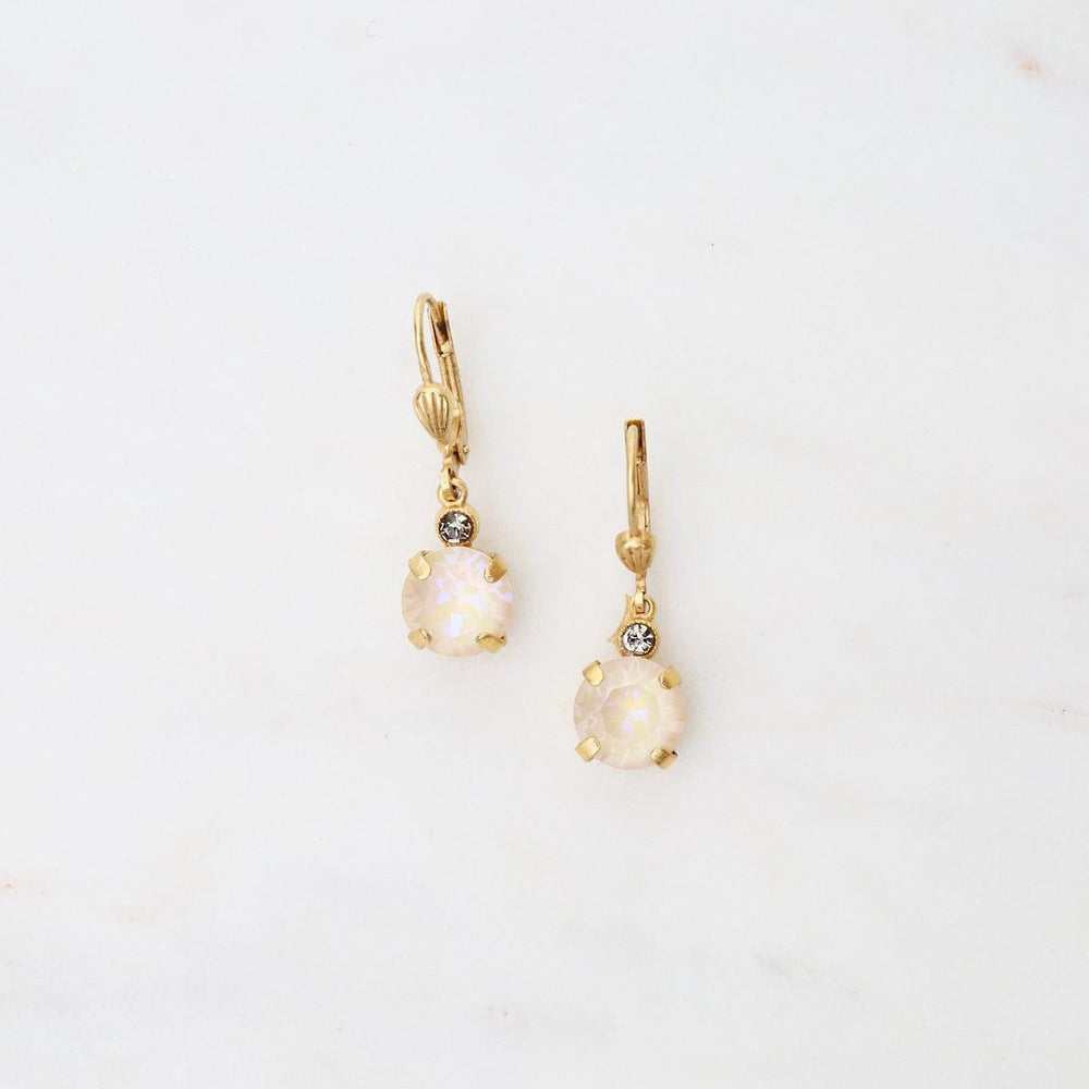 EAR-JM Small Sand Opal Drop Earrings - Gold Plate