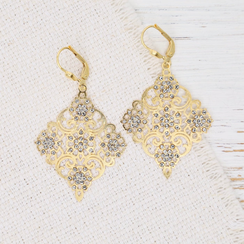 EAR-JM Square Filigree Earrings Earrings