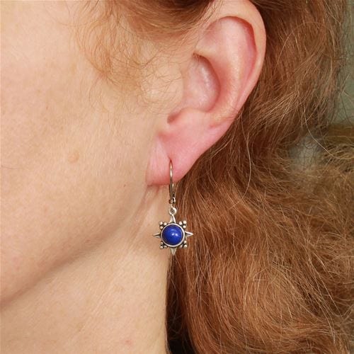EAR-JM Starburst Natural Stone - Turquoise