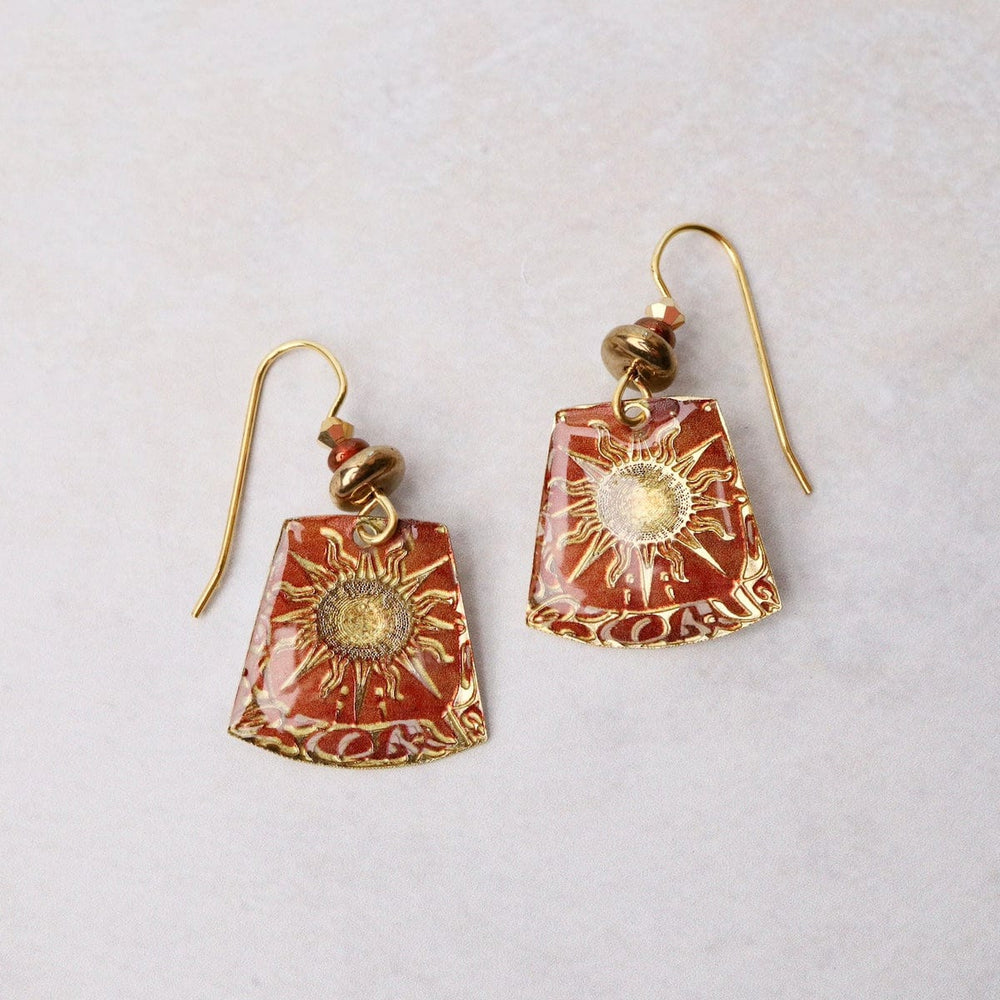 EAR-JM Sun Rays in Burnt Orange Earrings