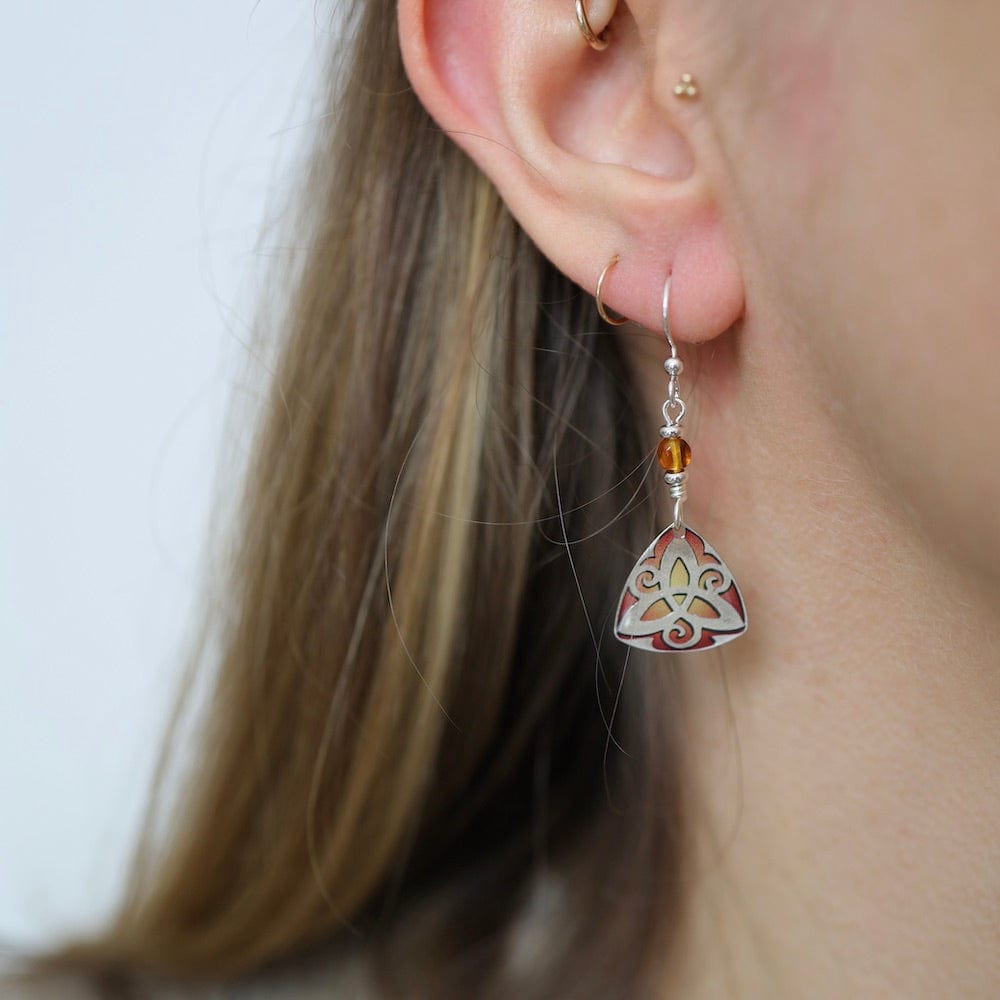 EAR-JM Trinity in Topaz Earrings