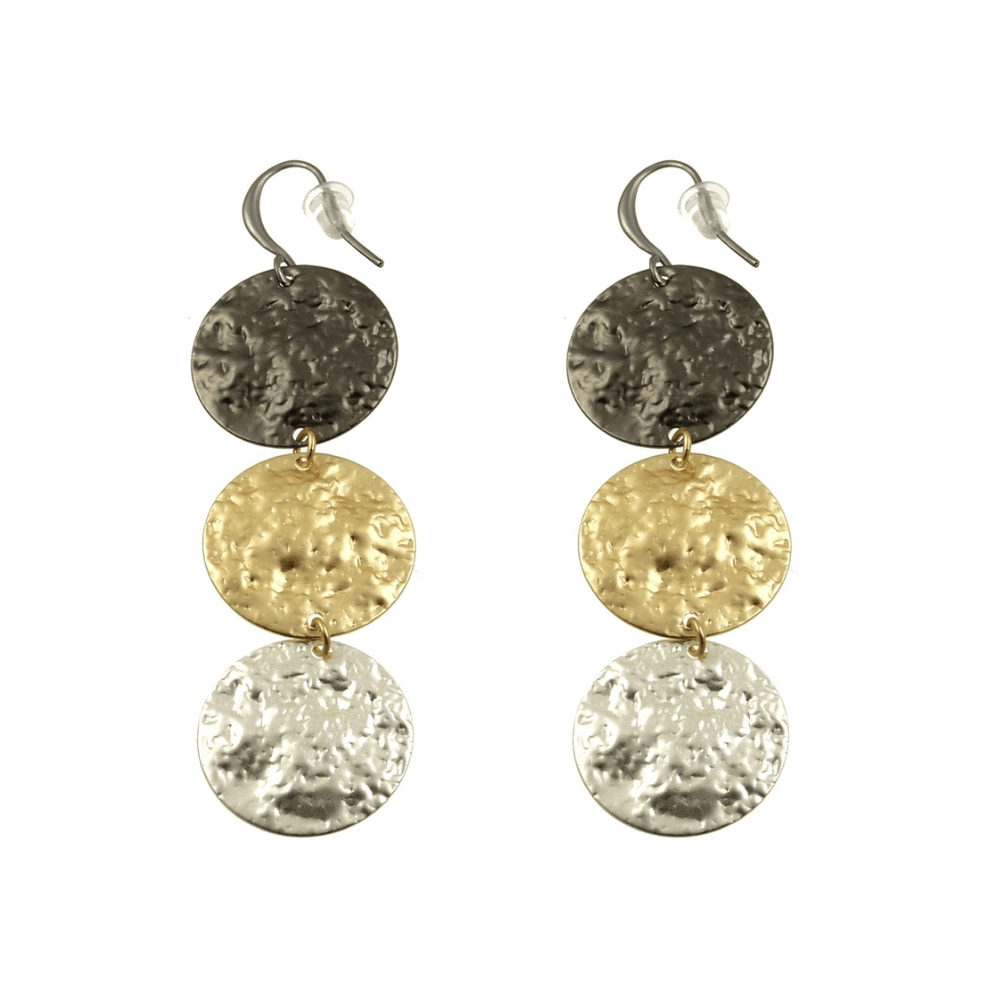 
                  
                    EAR-JM Triple Mixed Metal Coin Earrings
                  
                