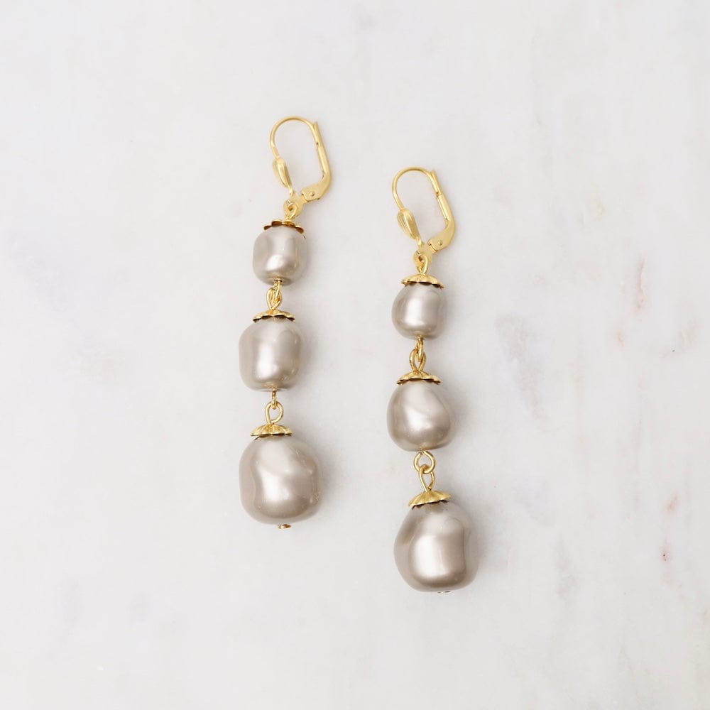 EAR-JM Triple Pearl Earrings