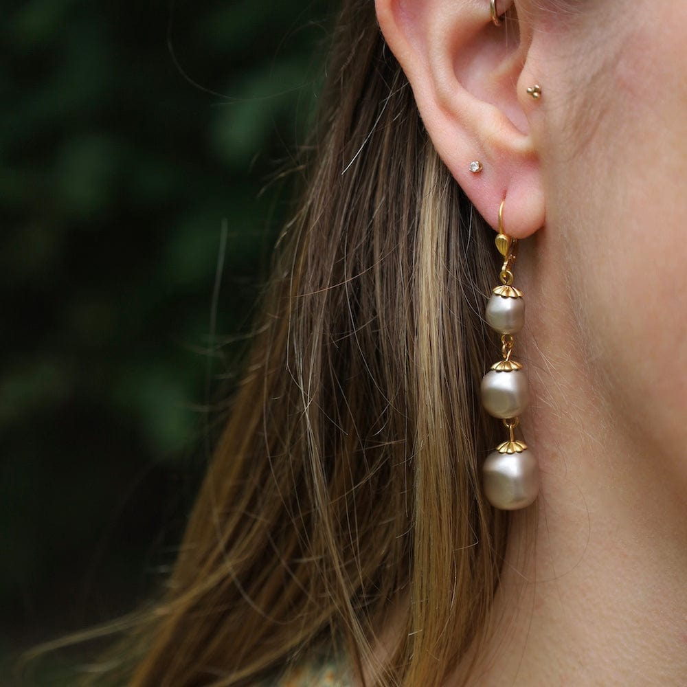 EAR-JM Triple Pearl Earrings