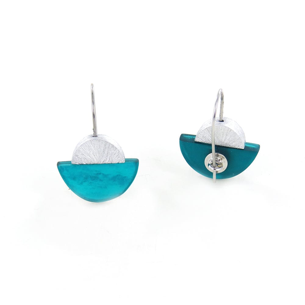 EAR-JM TURQUOISE HALF MOON EARRING