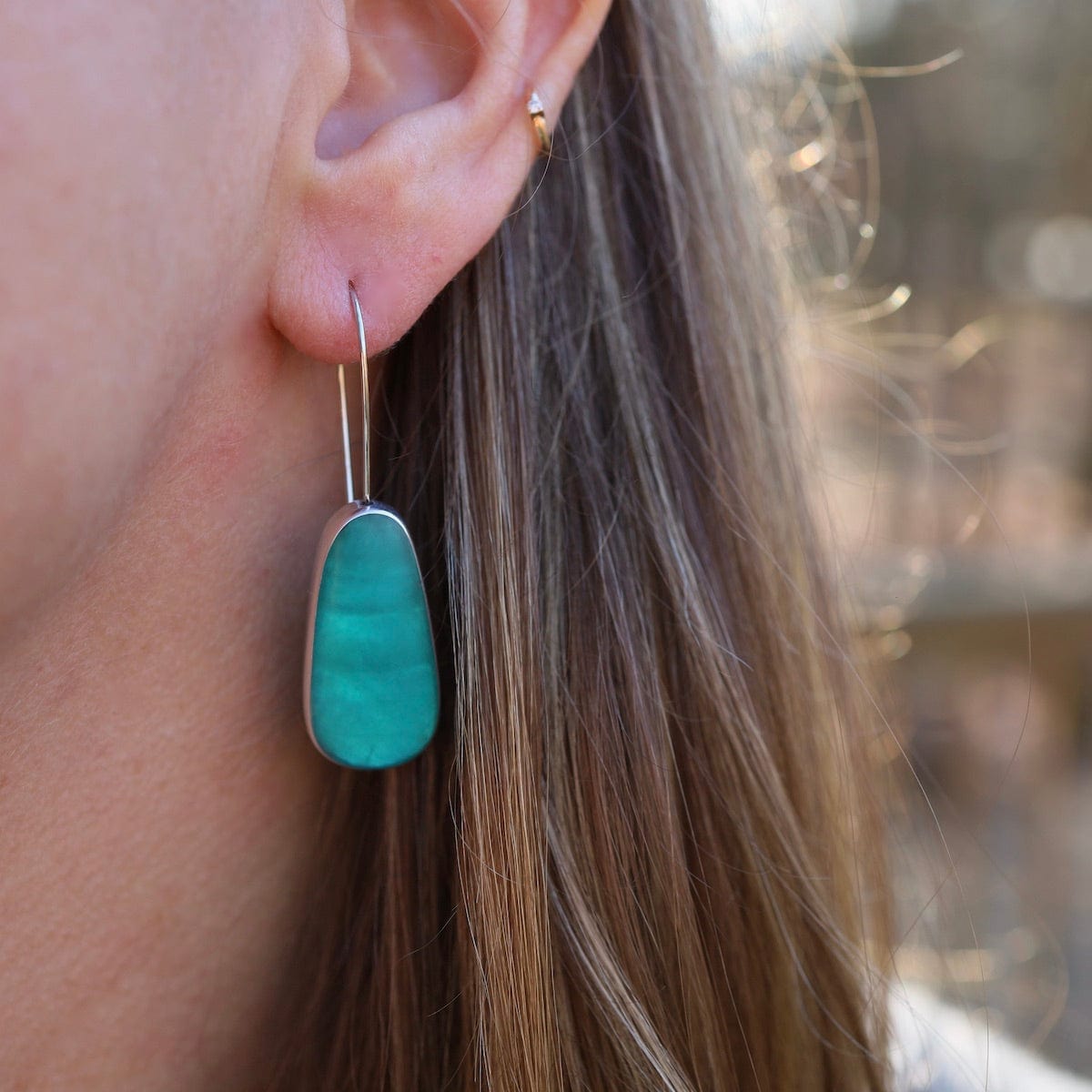 EAR-JM Turquoise Oval Earrings