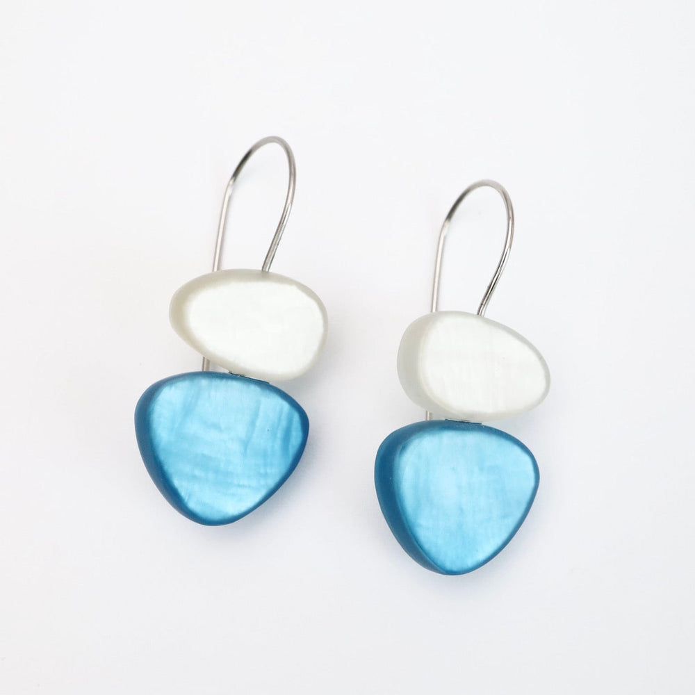 
                  
                    EAR-JM White & Ocean Wave Two Tone Earrings
                  
                