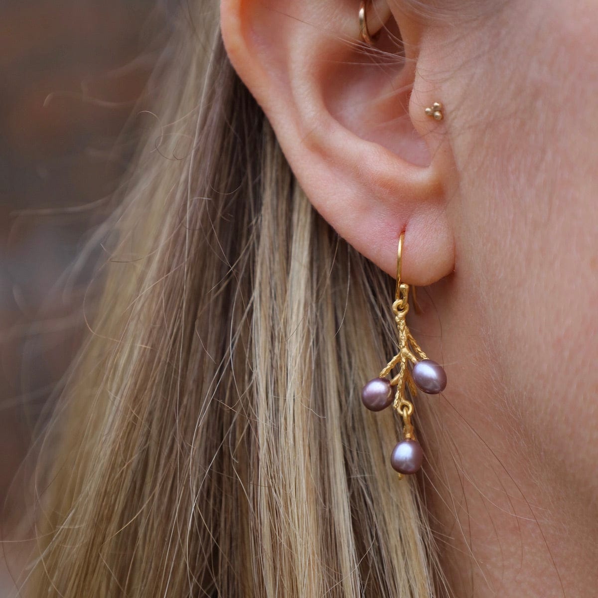 EAR Juniper Wire Drop Earrings