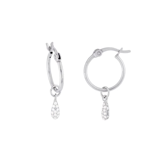 
                      
                        EAR Kaia Hoops with CZ Dew Drop - Sterling Silver
                      
                    