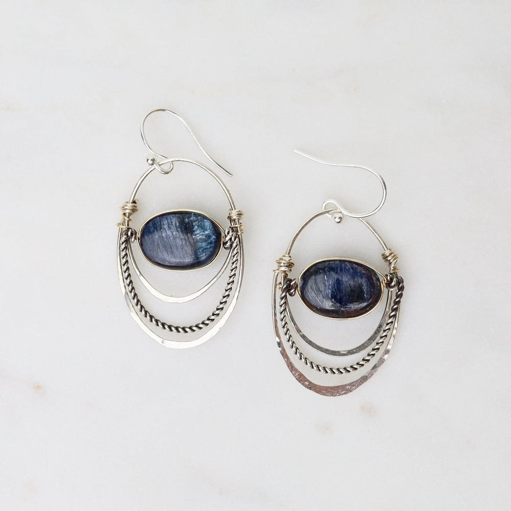 EAR Kyanite Hoop Earrings