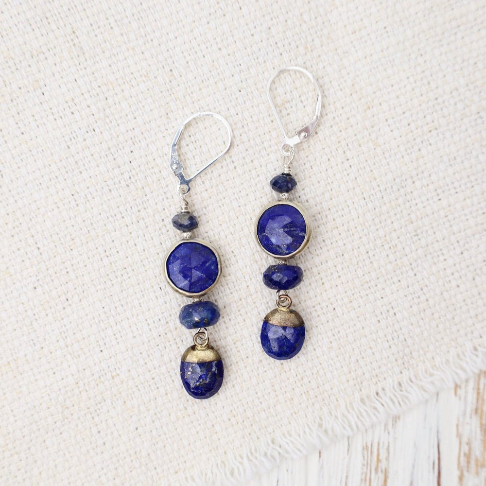 
                      
                        EAR Lapis Round & Sapphire Drop Earrings
                      
                    