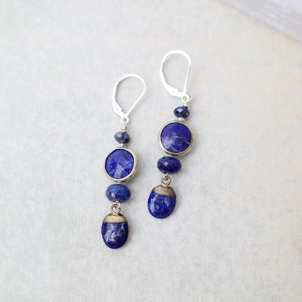 
                      
                        EAR Lapis Round & Sapphire Drop Earrings
                      
                    