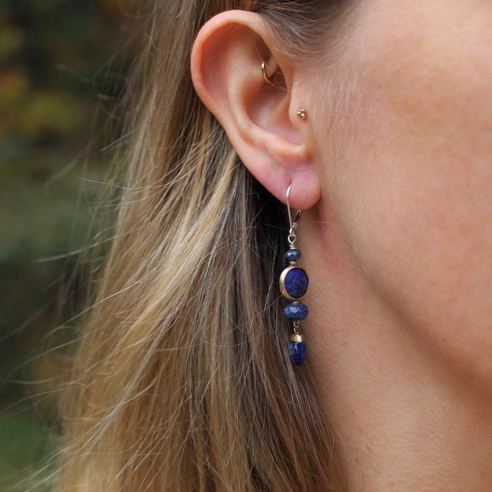 
                      
                        EAR Lapis Round & Sapphire Drop Earrings
                      
                    