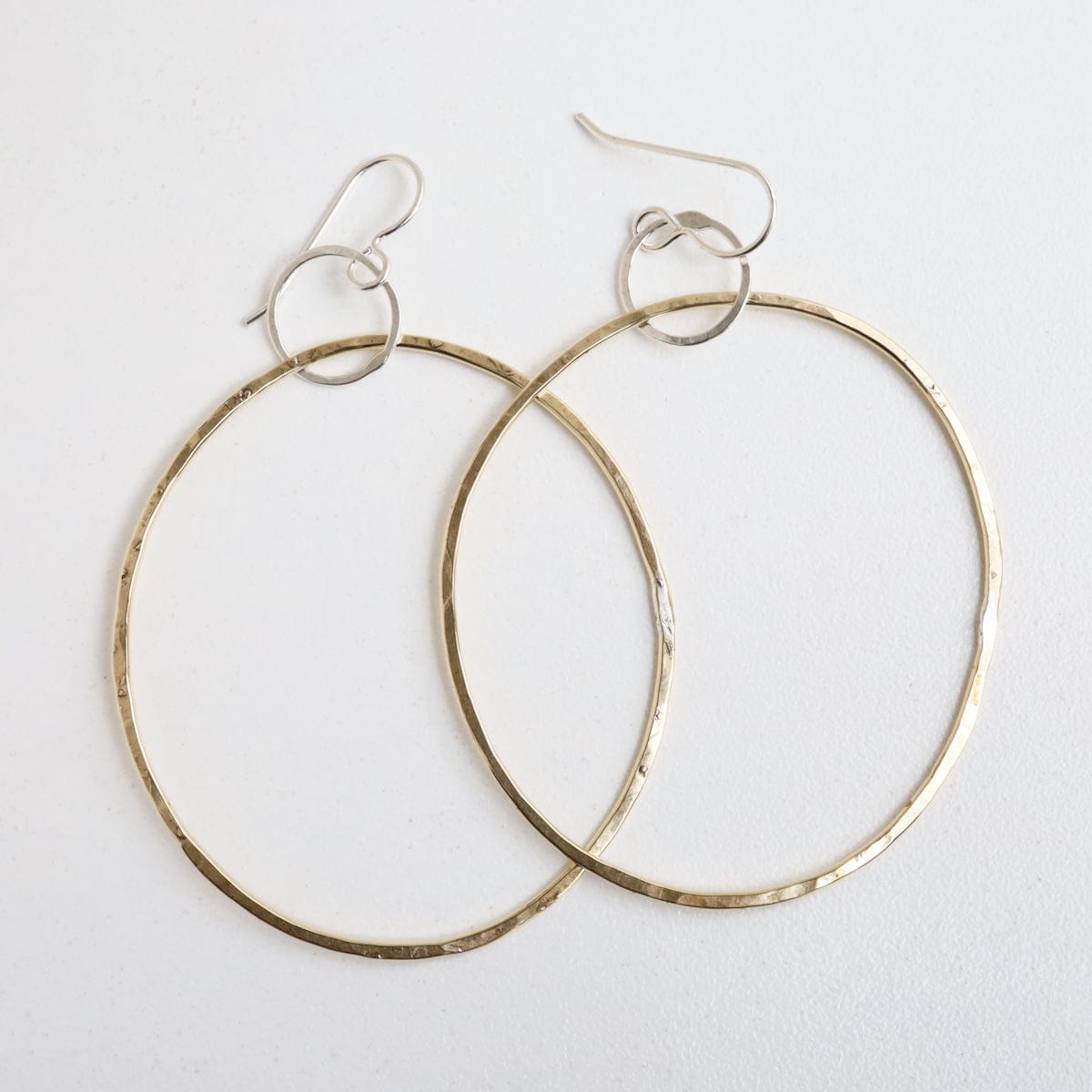 EAR Large Brass Hoop