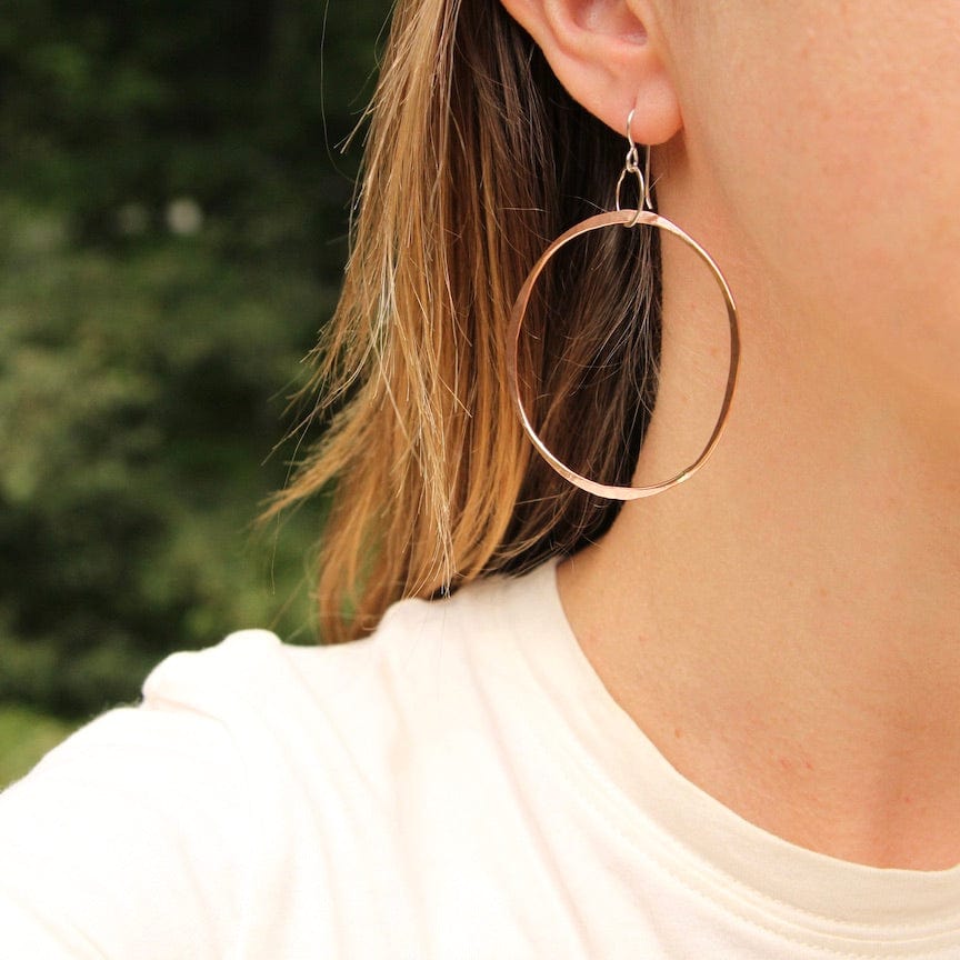 EAR Large Copper Hoops