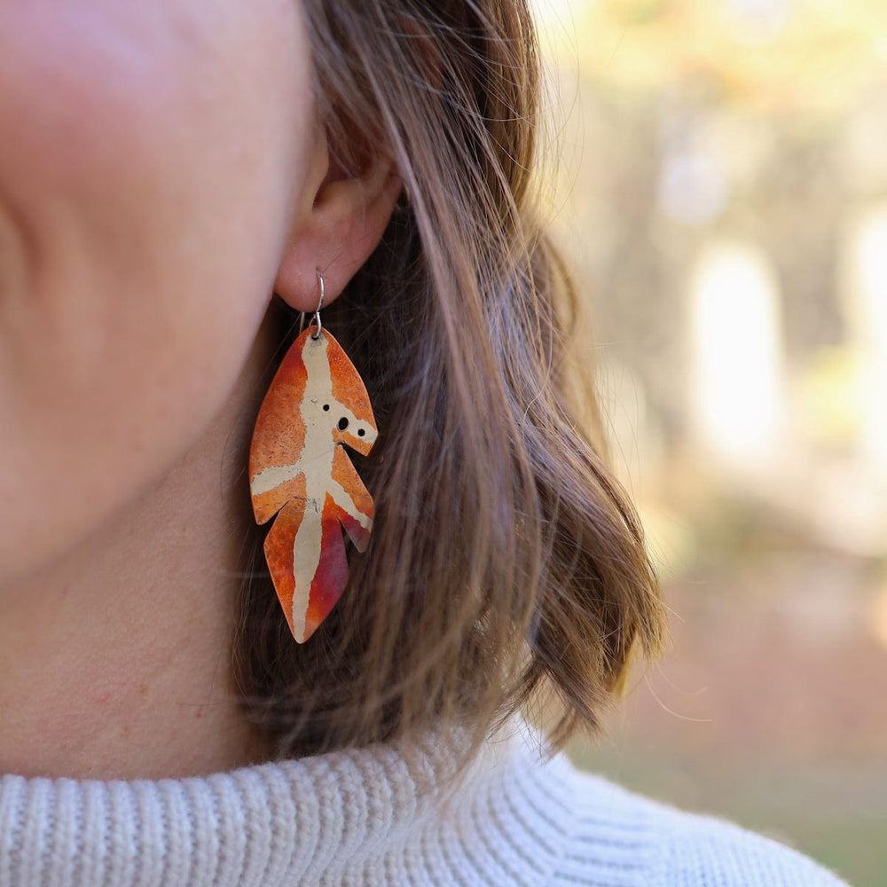 
                      
                        EAR Large Copper Leaf Earring
                      
                    