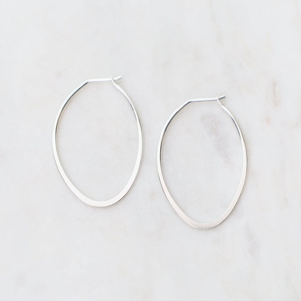 
                  
                    EAR Large Flattened Oval Hoop Earrings
                  
                