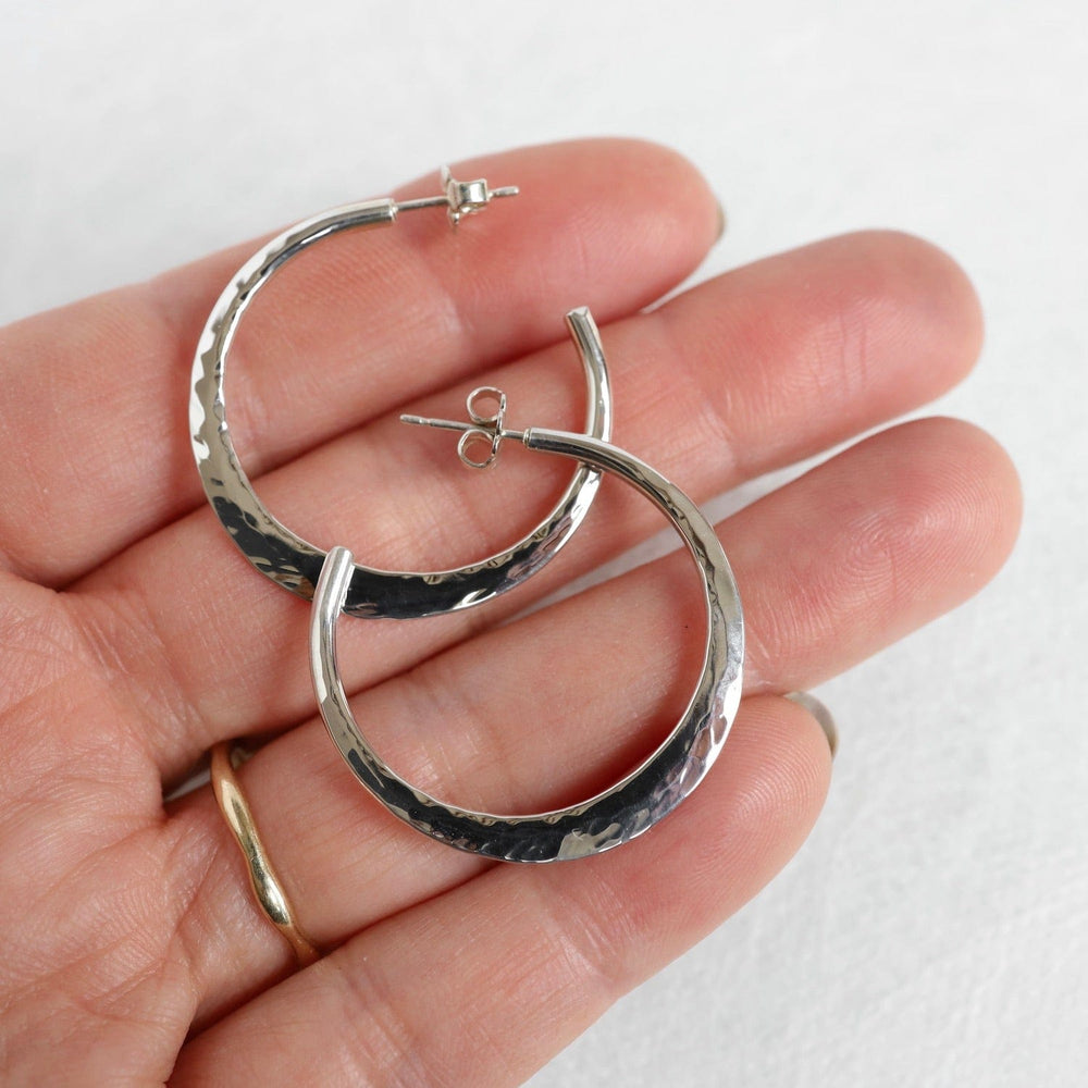 
                      
                        EAR Large Hammered Hoop Earring
                      
                    