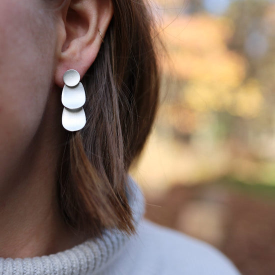 EAR Large Layered Scale Earring