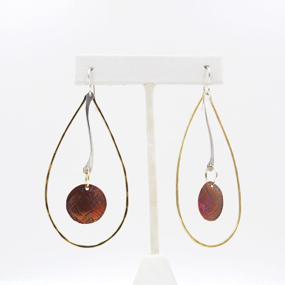 
                  
                    EAR Large Mixed Metal Teardrop Hoop Earrings
                  
                