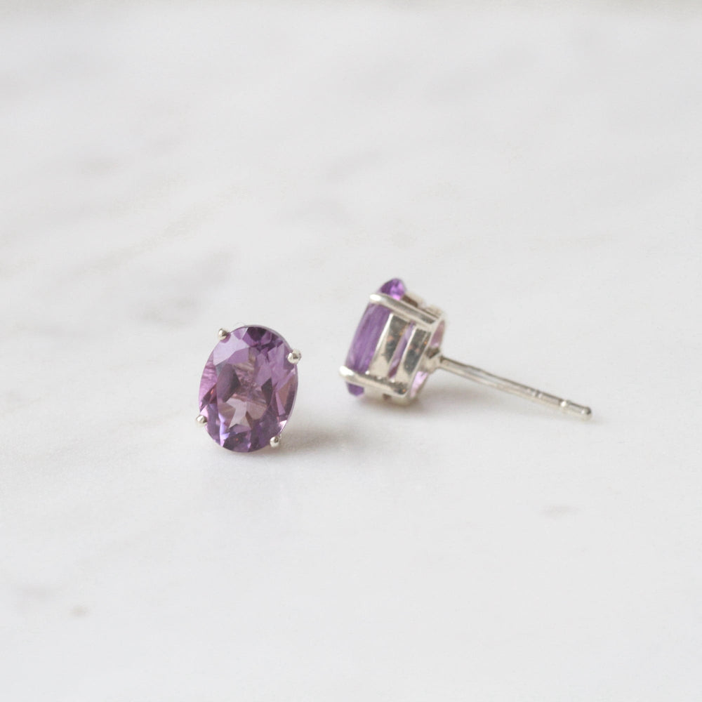 
                  
                    EAR Large Oval Amethyst Post Earring
                  
                