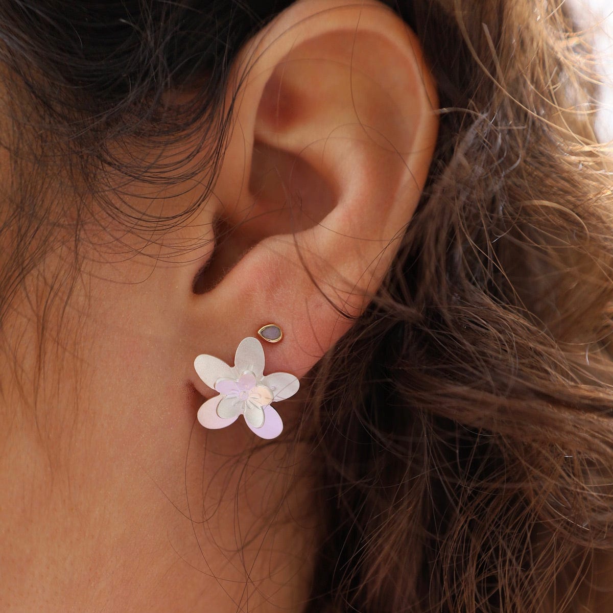 EAR Large Sakura 3D Post Earring