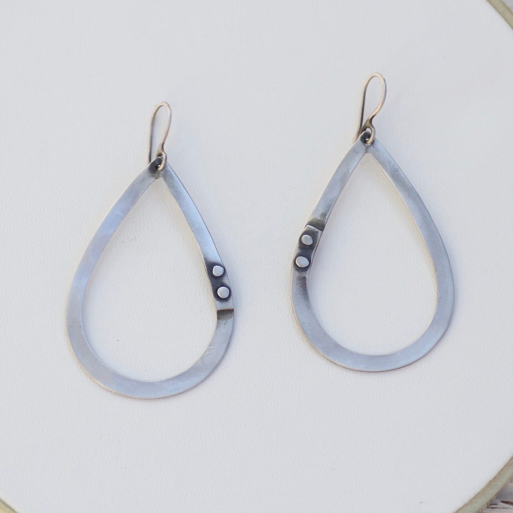 
                      
                        EAR Large Teardrop with Rivets - Sterling Silver
                      
                    