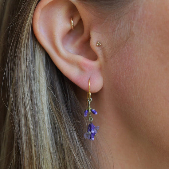 EAR Lavender Wire Dangle Earrings