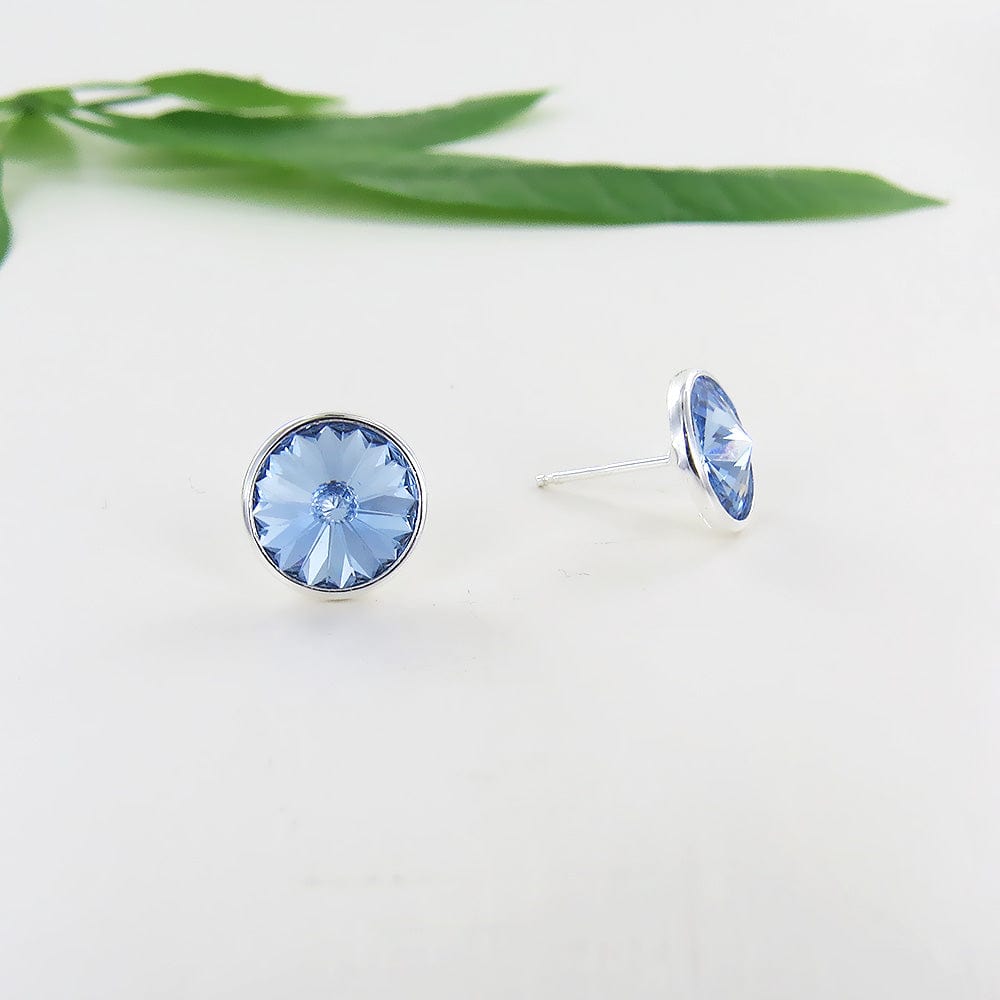 EAR Light Blue Crystal Post Earring