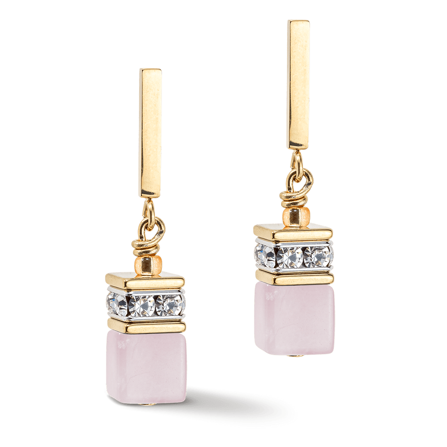 
                      
                        EAR Light Rose Adventurine GeoCube Earrings
                      
                    