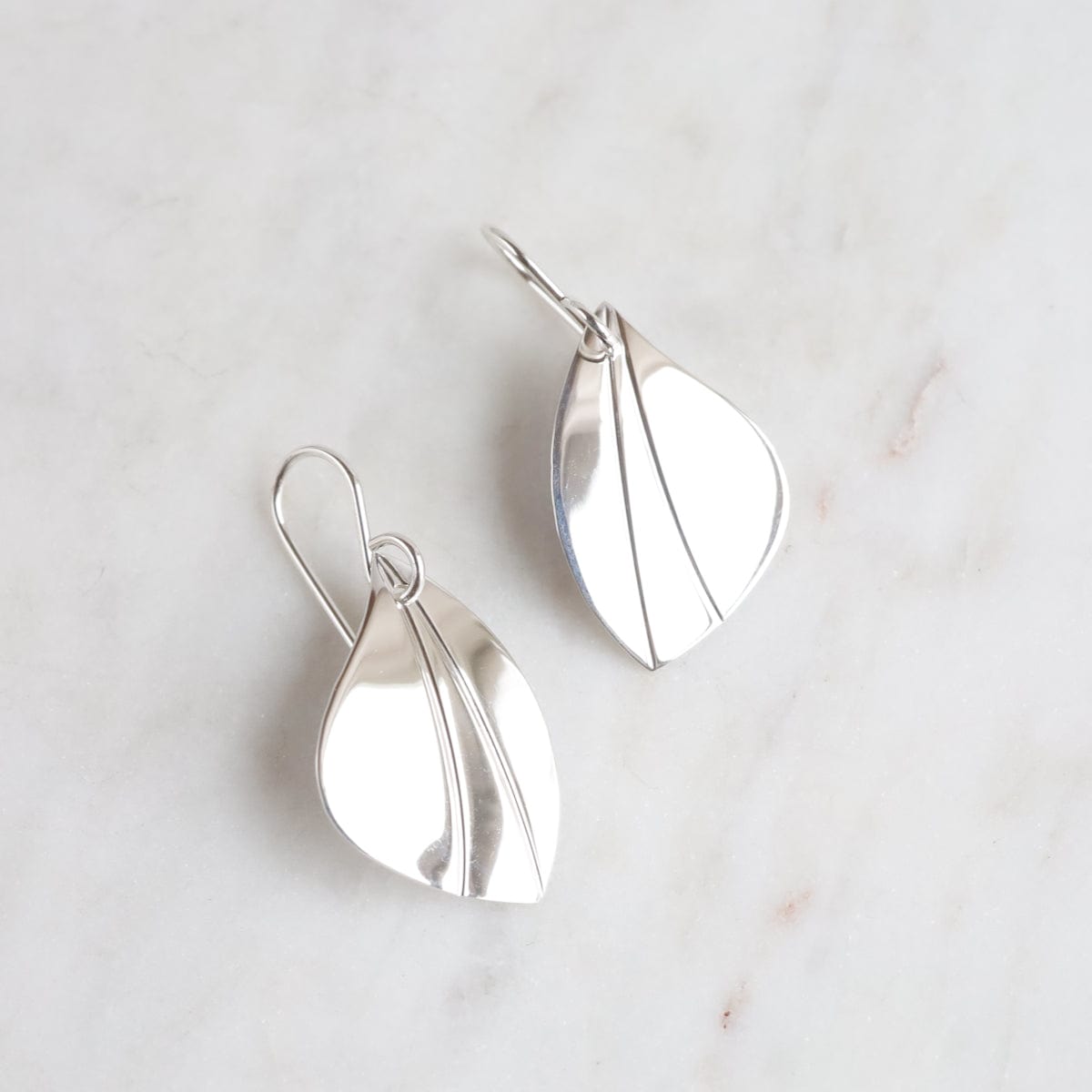 White Freshwater Pearl Mini Silver Drop Earrings | Pearls.co.uk