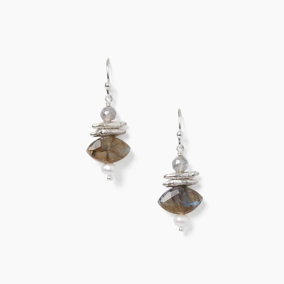 EAR Lisbeth Drop Earrings Labradorite Mix