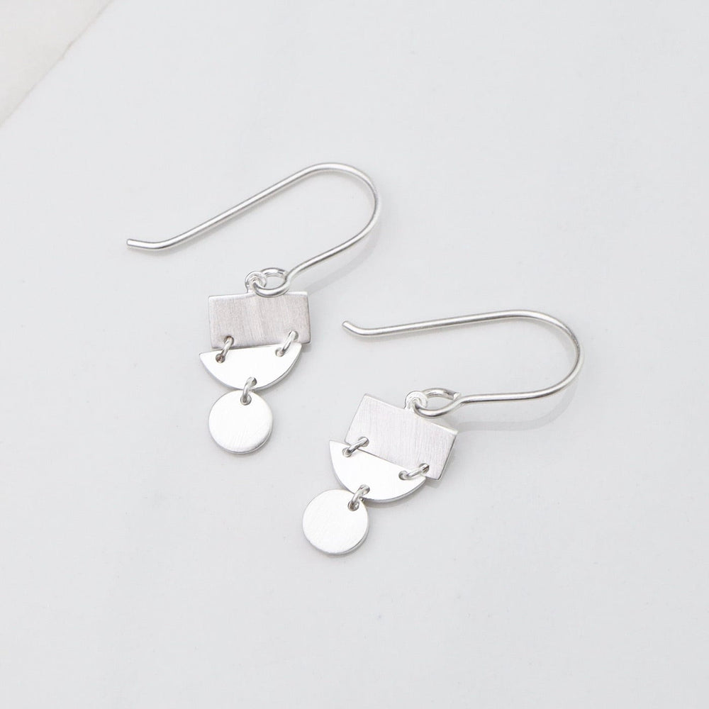 
                      
                        EAR Little Mod 3-Shape Earrings - Brushed Sterling Silver
                      
                    