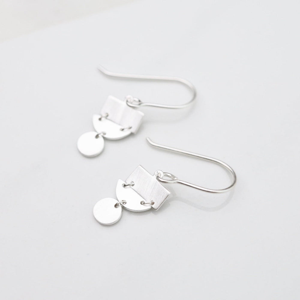 
                      
                        EAR Little Mod 3-Shape Earrings - Brushed Sterling Silver
                      
                    