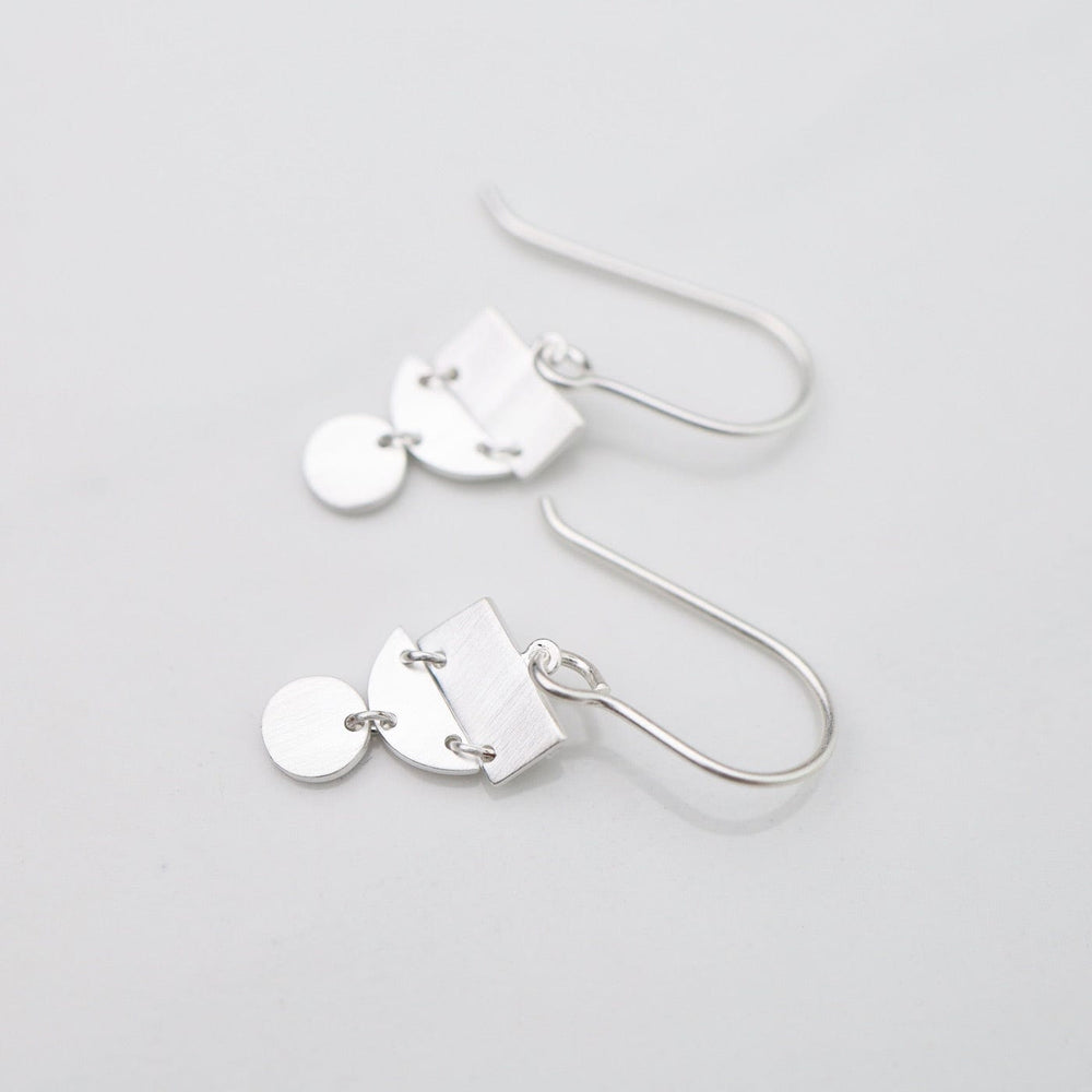 
                      
                        EAR Little Mod 3-Shape Earrings - Brushed Sterling Silver
                      
                    